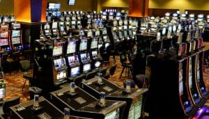 An Empty Gambling Hall at Menominee Casino