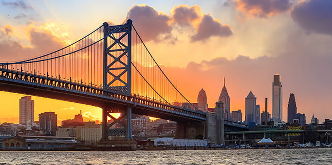 The Philadelphia City Skyline 