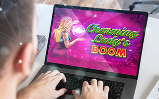 Charming Lady’s Boom graphic from Novomatic website.