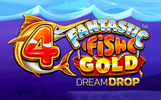 Image of 4 Fantastic Fish Gold Dream Drop slot game.